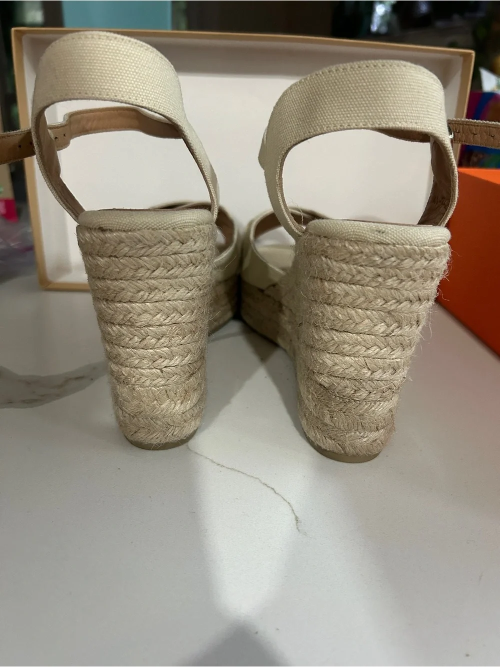 Castaner Blaudell Espadrille Wedge Sandals Sand size 41
